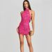 Women's Clothing Sexy Backless Halter Neck Sequined Mini Skirt Tight Celebrity Party Dress Female_ecoleips.com