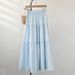 K Cake Skirt New Mid Length Skirt Loose Crotch Cover Large Swing Skirt Lazy Style Half Body Skirt For Women_ecoleips.com