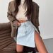 Women's Clothing High Waist Denim Skirt Women's Spring And Summer Design Zipper Ins Style Short Skirt_ecoleips.com