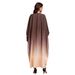 Muslim Dress Women Elegant Gradient Abaya Dress – Modest Batwing Sleeve Kaftan For Muslim Women (One Size, Fashion) One-Size Versatility_ecoleips.com