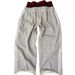 Women's Clothing Splicing Double Waist Sweatpants Casual Pants Retro Style Design Sports Pants_ecoleips.com