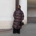 Women's Winter Puffer Jacket - Zip Front Quilted Coat With Adjustable Waist New Shirt Burgundy Zipper Waist Cotton Jacket Cotton Jacket_ecoleips.com