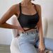Women's Summer Tank Top Backless Short Sleeve Cropped Milk Silk Thin Style Can Be Worn Alone_ecoleips.com