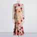 Women's Clothing Autumn New Round Neck Long Sleeve Heavy High Waist Dress For Women_ecoleips.com