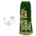 Women's Clothing Split Skirt Three-piece Swimwear Printed Strapless Swimsuit_ecoleips.com