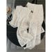 Women's Clothing Fashion Suit Summer High End Hepburn Style Lace Hollow Vest Wide Leg Pants Two Piece Suit_ecoleips.com