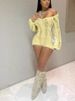 K European And American Women's Sexy Hollow Thin Long Sleeved Top With Round Neck And Hollow Back Jumpsuit_ecoleips.com