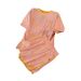 Women's Clothing Casual Sports Fashion Suit For Women Summer New Simple Sweet Round Neck Short Sleeve Top Wide Leg Shorts Suit_ecoleips.com