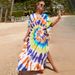 Women's 100% Cotton Beach Cover Up Dress - Boho Print Sun Shirt, Loose Fit Swimwear Cover Up, Vacation Long Sleeve Tunic For Pool_ecoleips.com