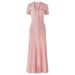 Women's French Style Long Dress Black Lapel Beaded Sequins Slim Waist Autumn Knit New Style_ecoleips.com