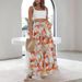 Breathable Printed Wide-Leg Pants For Women – Lightweight Polyester With Stretch (Floral/Tropical Patterns)_ecoleips.com