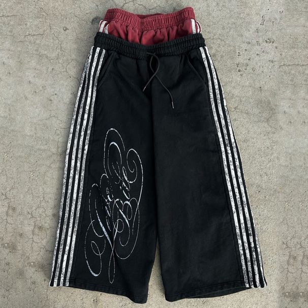 Men's And Women's Style Streetwear Casual Comfortable Graphic Print Sweatshirt And Sweatpants Set Hip Hop Loose Fit Clothing_ecoleips.com