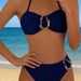 Women's Clothing Women's Swimsuit Sexy Solid Color Underwire Bikini Set Fashionable Quick-Dry Polyester, Modest Coverage_ecoleips.com