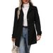 Long Winter Coat With Flared Collar And Buttoned Design, Crafted From Premium Woolen Fabric For A Sophisticated And Tail_ecoleips.com