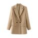 2025s 25 Color Style Women's Clothing 2025 Spring And Autumn New Fashion Light Gray Suit Jacket For Women A8PS27372_ecoleips.com