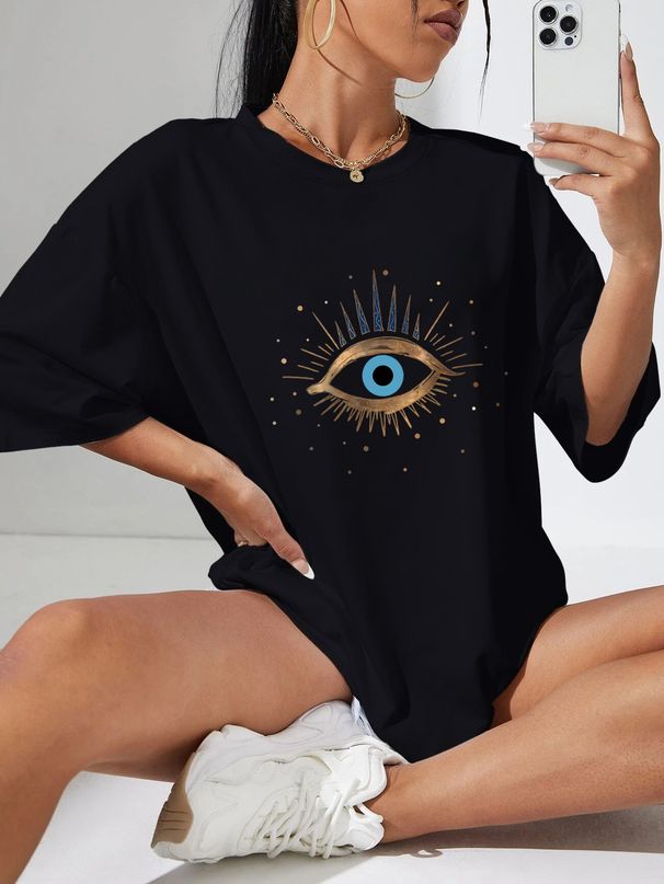 Women's Casual round Neck Short Sleeve T-Shirt Multi-Color Solid Loose Fashion Sports Top European American Style Cotton Polyester_ecoleips.com