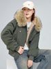 K New Hooded Big Fur Collar Cotton Coat, Fashionable And Versatile Cotton Jacket For Women_ecoleips.com