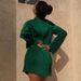 European And American Style Women's Autumn New Fashion Striped Slim-fit Round-neck Long-sleeve Bodycon Dress Wholesale_ecoleips.com