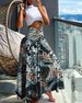 Women's Hot Summer Fashion High-waisted Slim Print Dresses For Women_ecoleips.com