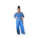 Women's Fashion Asymmetric Denim Jacket & Wide-Leg Pants Set | Batwing Sleeve Off-Shoulder Streetwear Outfit_ecoleips.com