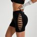 Spring And Summer New Shark Shorts GYM Fitness Iron Quick Drying High Waist Seamless Knitted Hole Fitness Shorts_ecoleips.com