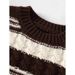 Winter/Summer Korean-French Retro Colorful Striped Fur Sweater With Frills: A Stylish, Slimming Short Knit Top For Women_ecoleips.com