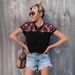 2026 European And American Summer New Embroidered Tassel Tie Collar Batwing Sleeve Women's Shirt_ecoleips.com