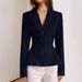 Elegant Commuting Pleated Blazer For Women 2025 Winter European And American Cross-Border Professional Slim-Fit Women's_ecoleips.com