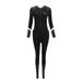 Aria Basics Sleeve Diving Women One-piece Long Pants Sun Protection Quick-drying Surfing Fat Mm Snorkeling Jellyfish Suit Plus Size_ecoleips.com