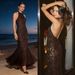 Elegant Long Fishtail Sequined Dress Sexy Banquet Party Women's Clothing_ecoleips.com