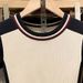Color Blocked Plus Size Knitted Top Round Neck Pullover Elegant Slimming Base Layer Short Sleeved Summer_ecoleips.com