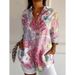 2025 New Women's Summer Trendy Long Sleeve Floral Print 3 Shirt_ecoleips.com