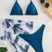 2025 New European And American Style Backless Triangle Swimsuit For Women, Tie-Strap Beach Bikini Ins_ecoleips.com