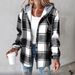 Women's Large Plaid Coat Casual Autumn Winter New Style Outerwear_ecoleips.com
