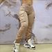 Women's Clothing Spring And Summer Solid Color Overalls High Waist Toe Casual Daily Trousers_ecoleips.com