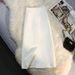Women's Mid-Length Straight Skirt Drapey Summer Small Commuter Style With Hip Slit For Business Casual Wear_ecoleips.com