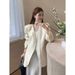 ng2510292 Unique Beautiful Casual Blazer, Loose-fitting Jacket, Elegant And Stylish Design, White Half-skirt For Women, 2026 New_ecoleips.com