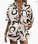 Women's Bohemian 2-Piece Set Casual Beach Suit Summer Polyester Shorts Pants Spring/Autumn Fashion_ecoleips.com