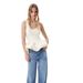 Aria Basics Aria Basics 2026 New Cross-Border Sexy Modal Patchwork Bubble Hem Tank Top For Women, European And American Style Sleeveless Base_ecoleips.com