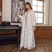 Muslim Robe Two Piece Set Ethnic Style Chiffon White Fashion Women's Clothing_ecoleips.com