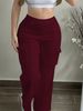 Women's Casual Cargo Pants Large Pocket Versatile Everyday Simple Bottoms_ecoleips.com