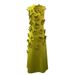 Couture Dress – Sculpted Floral Collar & Empire Waist (Black/Pink/Chartreuse/Purple/Red, Polyester Blend, A-Line Silhouette For Timeless Elegance)_ecoleips.com