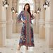 Fashionable Long Robe for Women Versatile plus Size Loose Printed Dress Muslim Clothing Full Length Elegant Gown_ecoleips.com