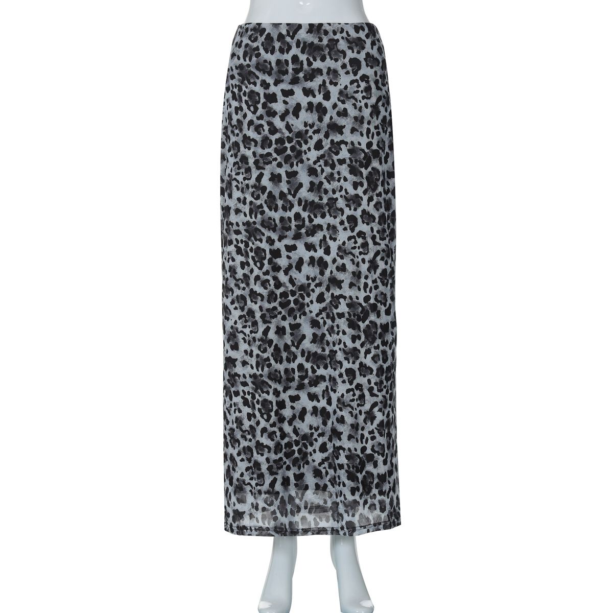 Verve 2025 Summer New Women's Fashion Leopard Print High Waist Skirt_ecoleips.com