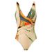 Women's Clothing One Piece Swimsuit Fixed Version Tropical Print Beach Skirt Two Piece Swimsuit_ecoleips.com