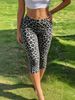 Women's Black Slim Fit Cropped Pants Y2K Street Style With Side Slits Fitness Suitable High Waist Straight Leg Trousers_ecoleips.com