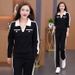 Slim-Fit Women's Sportswear Set – Long Sleeve Hoodie & Joggers, Premium Stretch Polyester, Trendy Two-Piece Outfit_ecoleips.com