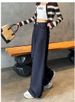 Warm Fleece Lined Jeans For Woman Y2k Pants Loose Wide Leg Trousers Winter 2025 Trendy Design Comfort Stretch Blue Denim_ecoleips.com