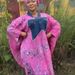 Women's Clothing Plus Size Denim Patchwork Dress With Batwing Sleeves – Elegant Long Robe For Women, Lightweight & Stylish_ecoleips.com