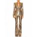 Women's Clothing Fashion Gold Sequin Suit Jacket Trousers Suit Two Piece Suit_ecoleips.com